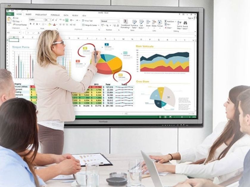 Màn hình tương tác dạy học phòng họp 65 inch
